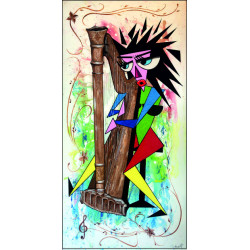 la harpiste aux yeux bleus