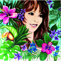 Mylène et les fleurs